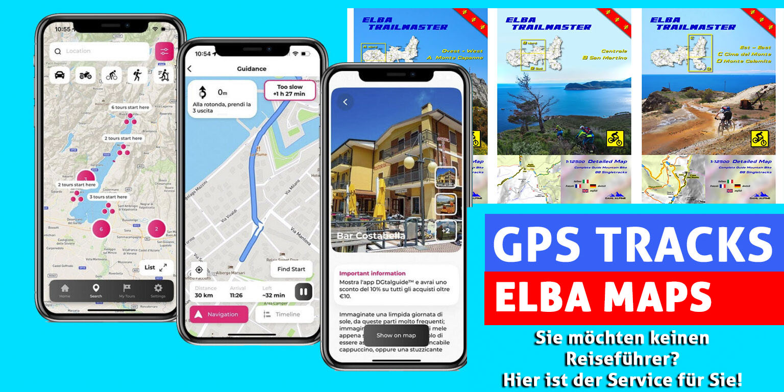 GPS-Tracks Insel Elba